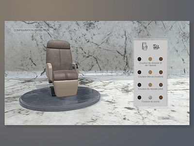 Chair configurator chair design dribbble fauteuil icone interface logo shot sofa ui ux web