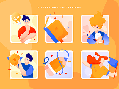 e-learning illustrations