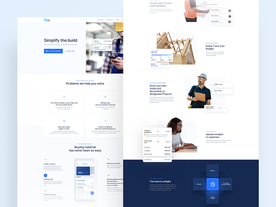 The Build - WWW blue building buildings chart clean dashboard design digital gradient landing minimal mobile mobile app page shadow website white www