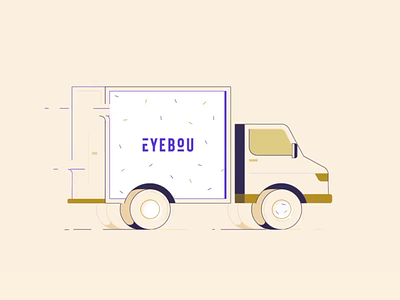 Just a 🚐 [animated] adobe after effects aftereffects animation clean design digital gif gif animated illustration landing light minimal motion design motion graphic vector website white