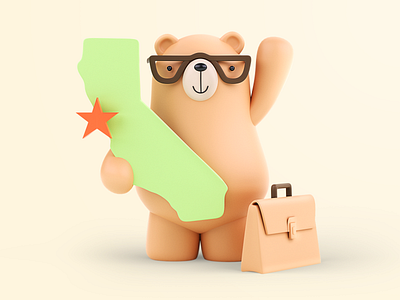 Bear - 3D Illustration