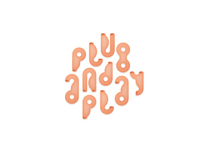 typography design graphic design logo logotype play plug typo typography vector