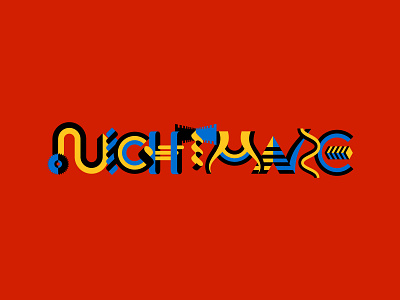 typography design graphic design illustration logo logotype nightmare type typo typography vector