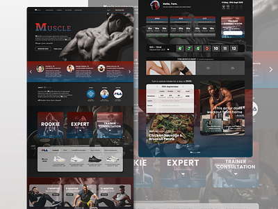 Muscle Landing Page | Design Challenge app branding design ui ux
