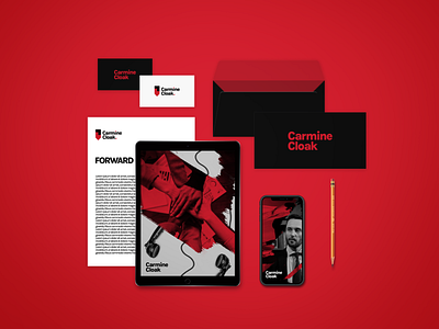 Carmine Cloak Branding