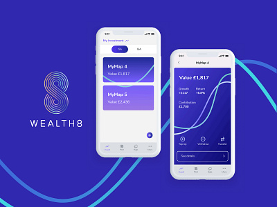 Wealth8 - Investment app digital design fintech app fintech ui investment app investment app uxui investment product design product design uiux design