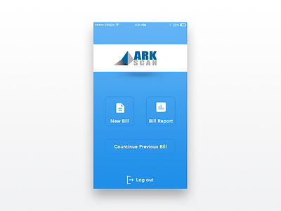 ARK Scan - Home Screen