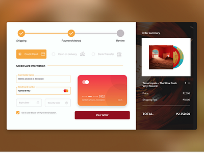 Daily UI Day 2 - Credit Card Checkout app branding design ui ux website