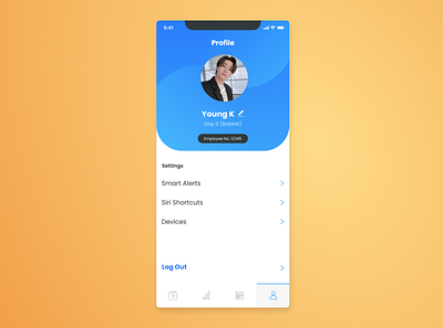 Daily UI - Day 6 (Profile) app branding design ui