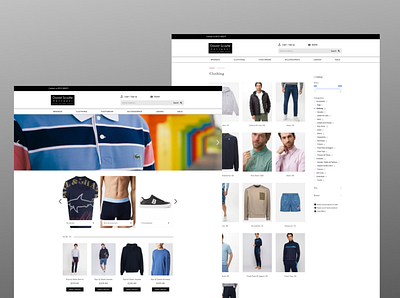 David Scaife Menswear UK design ecommerce ui website