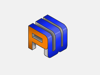 Orthographic logo logo design orthographic pw