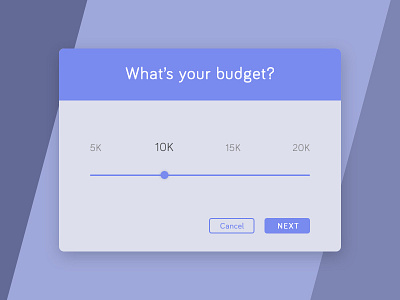 017 - Whats Your Budget budget button form send slider ui