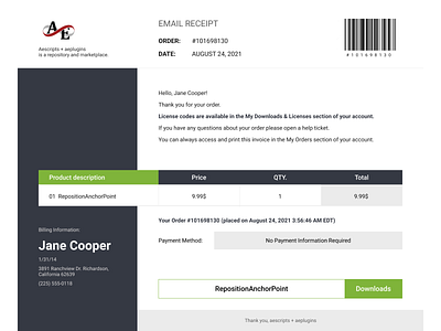 Daily UI Email Receipt challenge email receipt daily email receipt design email receipt email design email receipt receipt design uiux email receipt ui email receipt