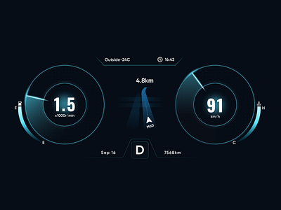 Daily UI Car Interface car interface daily day 34 daily car interface day day 34 car interface design daily design car interface figma car interface uiux car interface ui car interface