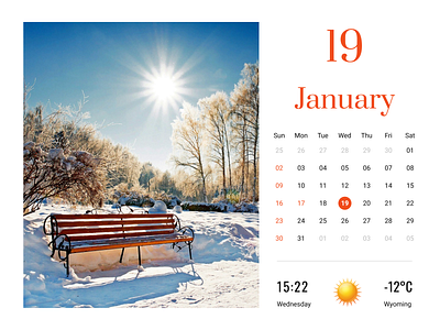 Daily UI Calendar