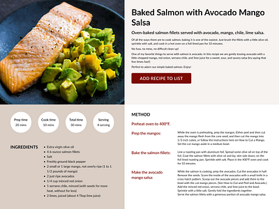 Daily UI Recipe daily 40 daily design recipe daily recipe figma recipe recipe uiux рецепт uiux recipe дейли 40 дизайн рецепт рецепт дизайн фигма рецепт фигма recipe