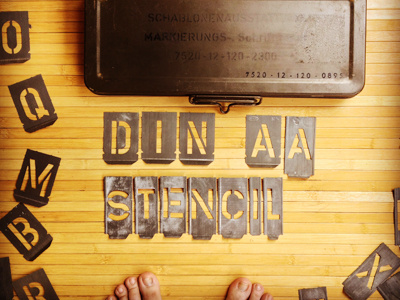 Stencil Din | part 01 astype din font fonts stencil type typeface
