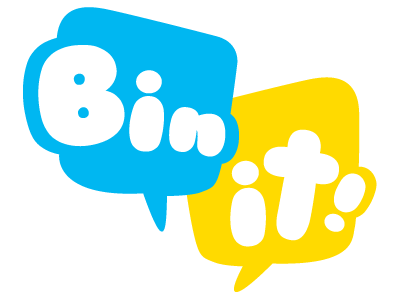 Bin It! branding corporate identity education logo