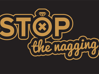 Stop the Nagging branding corporate identity logo