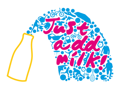 Just Add Milk branding corporate identity design logo