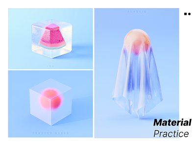 Material Practice 3d 3d design blender glass graphic design