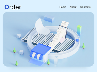 Order ！ 3d blender c4d design illustration