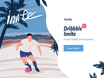Dribbble invite basketball dribbble invite illustration invite play