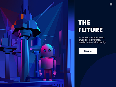 The Future ai future illustration robot web