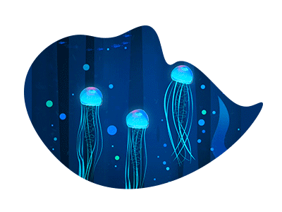 Jellyfish gif illustration jellyfish motion
