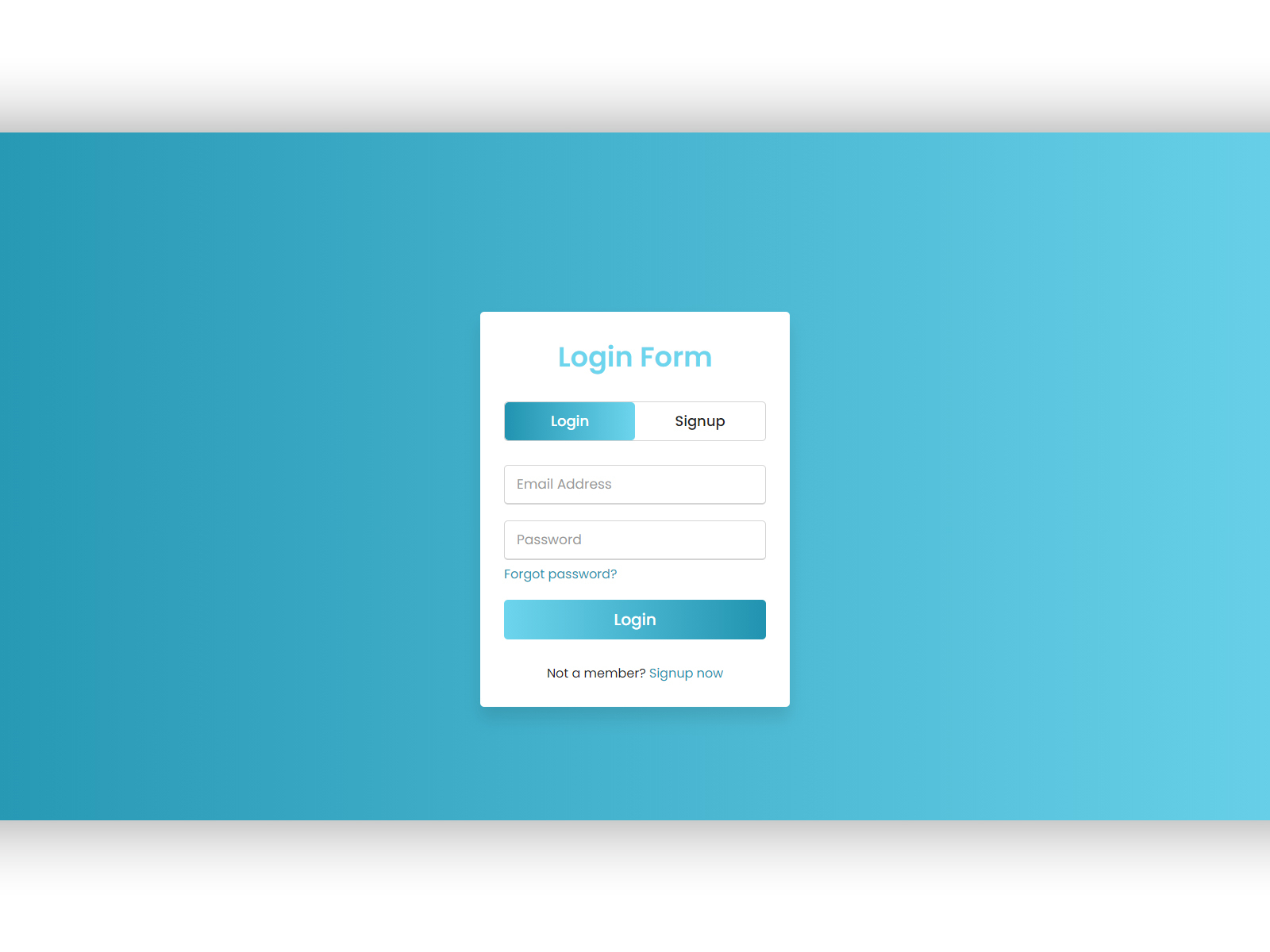 Login / Sign Up Form by Mihajlo on Dribbble