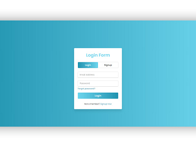 Login / Sign Up Form design