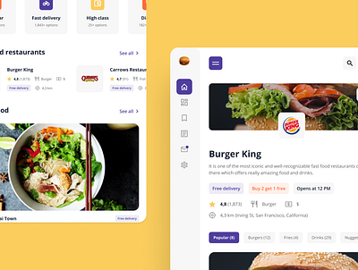 Food Delivery Platform application code food delivery ui ui kit ui ux ux design website