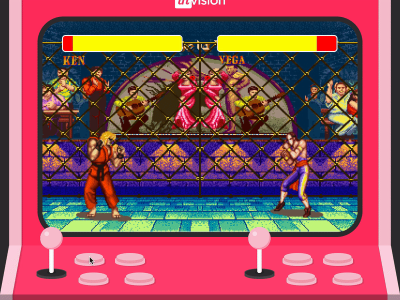 Street Fighter - InVision Arcade animation animation 2d animations characters game invision street fighter studio ui ux wroclaw