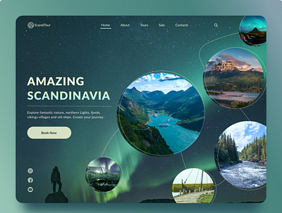 Travel agency design journey northenlight norway scandinavia travelagency travelling trip ui ux web