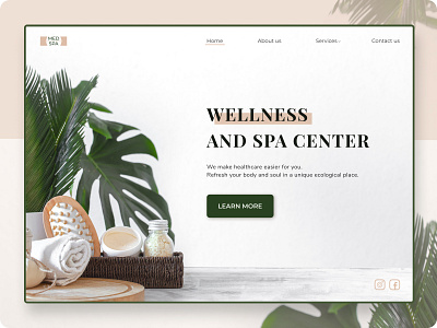 Wellness and spa center beauty design healthcare healthy medicine spa spacenter ui ux web webdesign wellness wellnesscenter