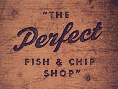 Fish & Chips lettering typography