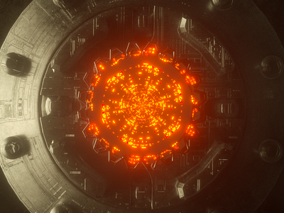 Power Button 3d c4d cinema 4d octane scifi space