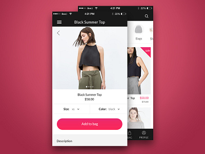 Mobile app for retail app icons interaction interface ios mainpage mobile retail shop social