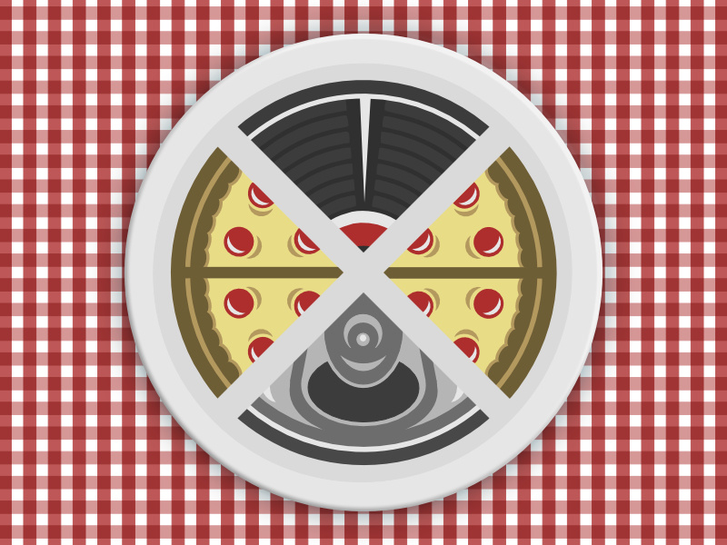 Pizza, Vinyl & Beer! - Corey Sweeter beer art food turntable records beer vinyl pizza