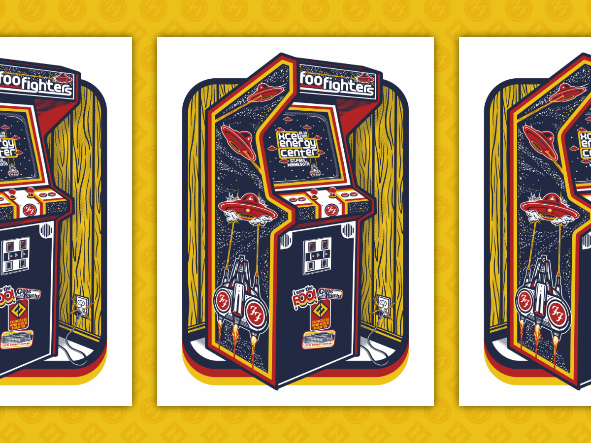 Foo Fighters Concert St.Paul 2018 Art Poster