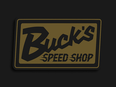 Bucks Speed Shop automobile automotive badge branding car lockup logo merch merch design merchandise merchandise design patch patch design vintage badge vintage logo