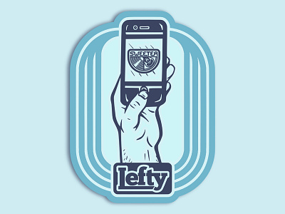 Lefty (Lefthanders Day 2019) design graphic hand illo illustration left handed lefty spot illustration