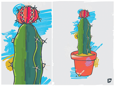 Cactus no.5 cactus design fun illustration plants