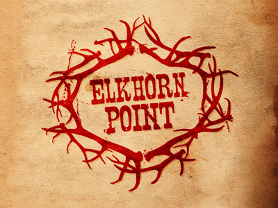 Elkhorn Point Logo pt. 2 badge brand branding hunting hunting lodge icon logo logos mark outdoors