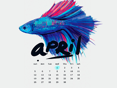 Mr. fish design fresh colors illustraor illustration typography