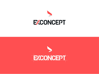 Exconcept logo branding design fresh colors logo vector