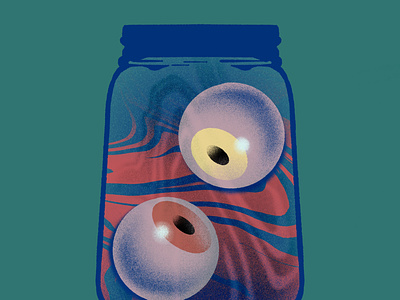 inktober 2020 // day 11 ✦ disgusting cute eyeballs eyes gross grotesque halloween illustration inktober inktober2020 magical spooky texture