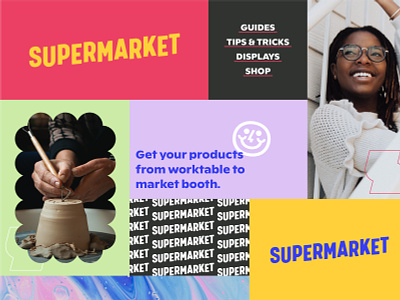 Supermarket ✱ personal project brand brand package branding collage cute branding graphic design logo logo design magical small business y2k
