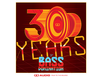 DD Audio 30 Year Anniversary Sticker