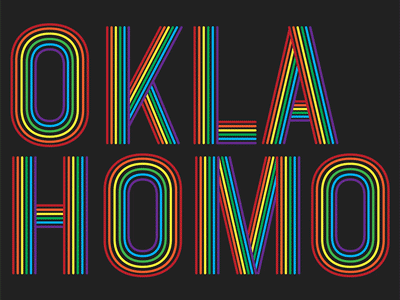 Oklahoma Pride Shirt pride rainbow typography